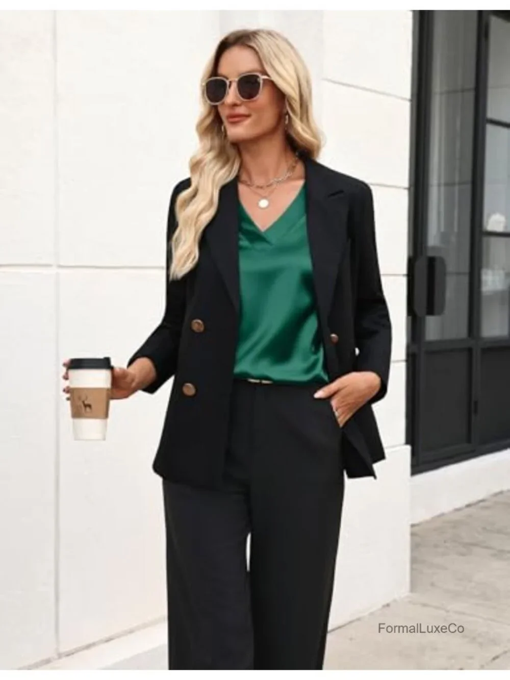 Silk Satin Tank Top V Neck Sleeveless Women's Dressy Blouse Business Casual